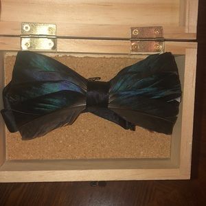 Westchester mallard duck feather bow tie